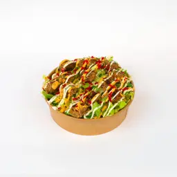 Salad With A Slice Of Meat